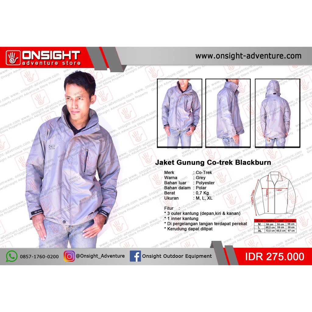 Jaket Gunung Co-Trek Blackburn