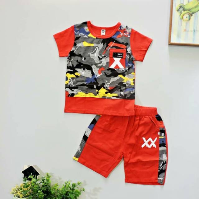 C288 - SETELAN ANAK IMPORT SET X-ARMY YELLOW (IMPORT)