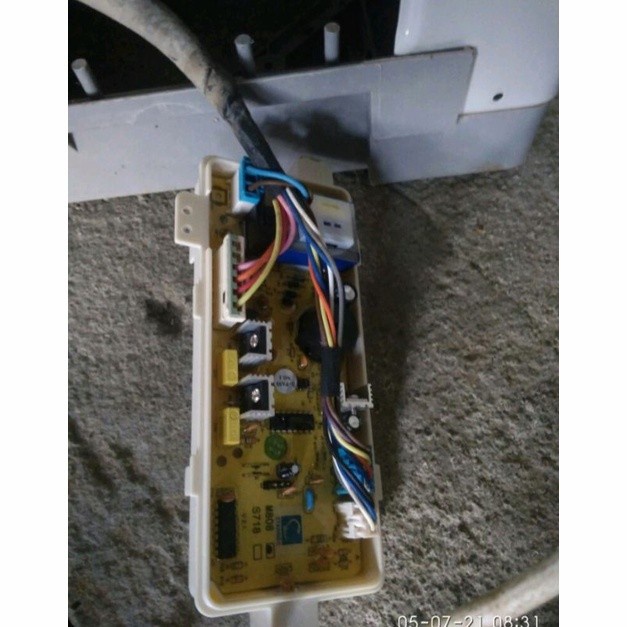 MODUL MESIN CUCI AQUA SANYO ASW 86 SB ( POWER SUPLY ) MODUL BELAKANG