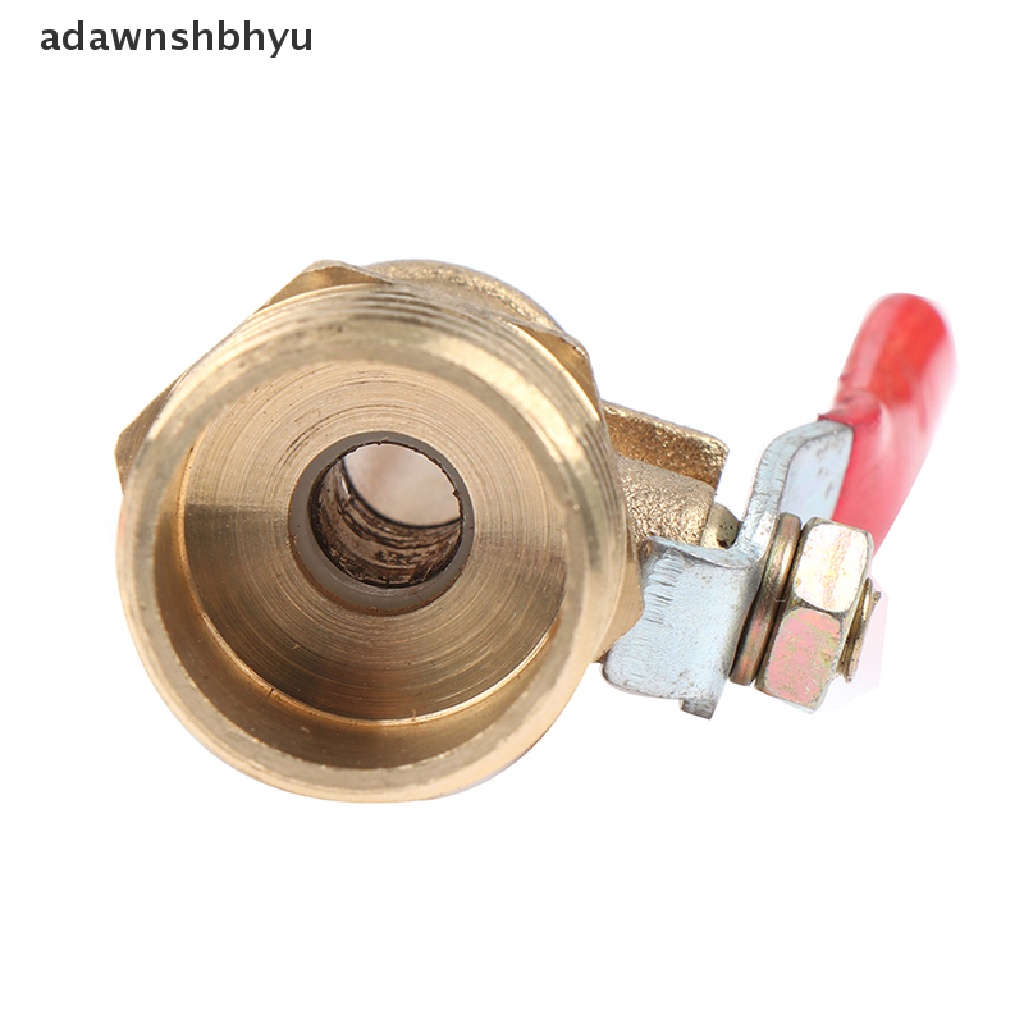 Adawnshbhyu Kuningan Ball Valve Selang Barb 1/4&quot; 3/8&quot; 1/2&quot; BSP Male Thread Connector Pipe Adapter