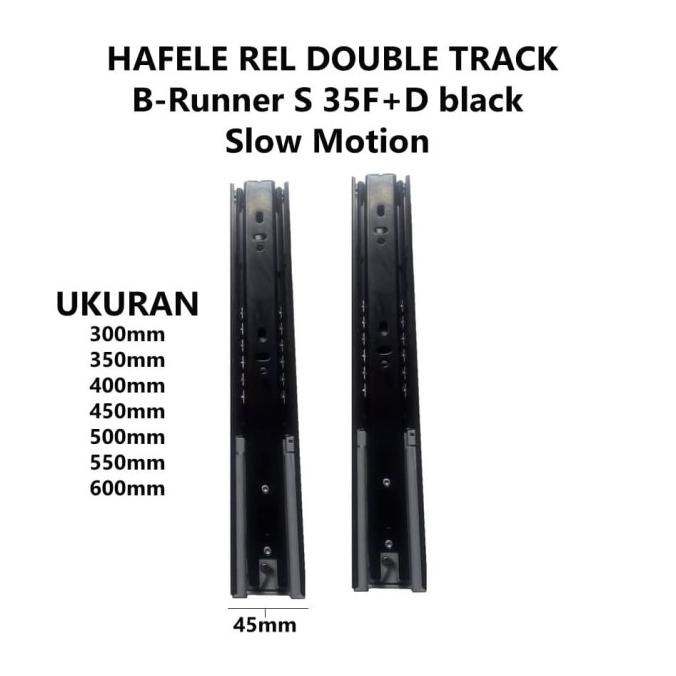 Rel Laci Double Track 30Cm / Hafele Rel Laci Bb Slow Motion 432.24.381 Hot