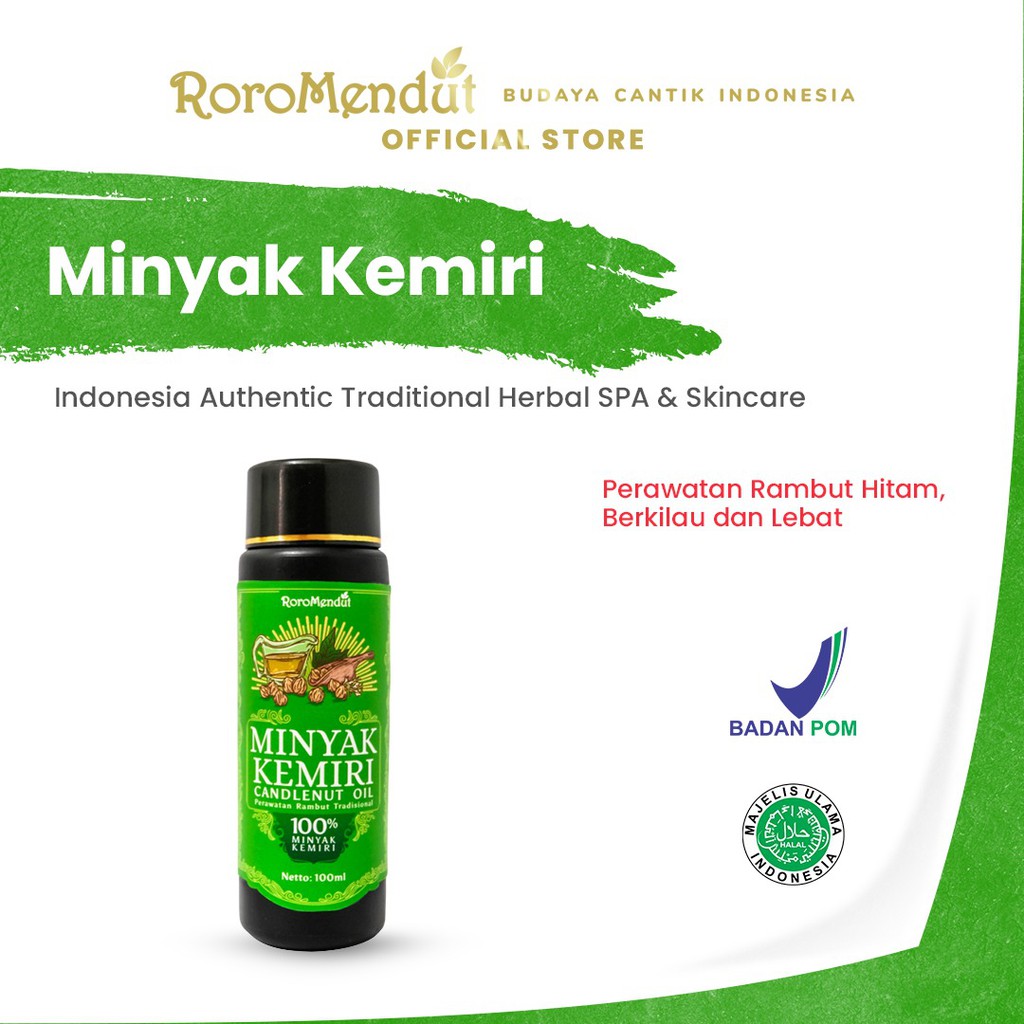 

Roro Mendut Minyak Kemiri Penumbuh Rambut Ampuh