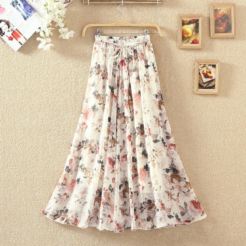 [UNI 027A] ROK PANJANG | ROK KOREA | FASHION SKIRT KOREA | ROK MOTIF BUNGA | ROK PREMIUM