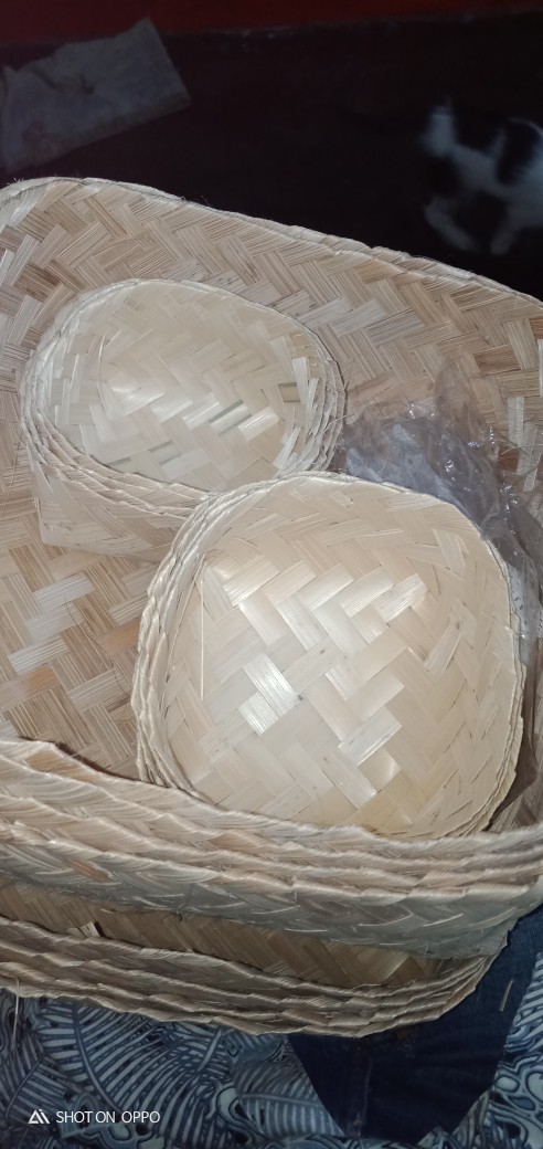 Besek Estetik Box-besek Bambo Ukuran Sedang-besek Hajatan -anyaman Bambu-besek Hampers