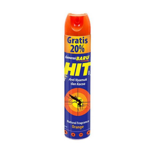 Hit Aerosol / Hit Spray / Anti Nyamuk Orange 600ml + 75ml Original