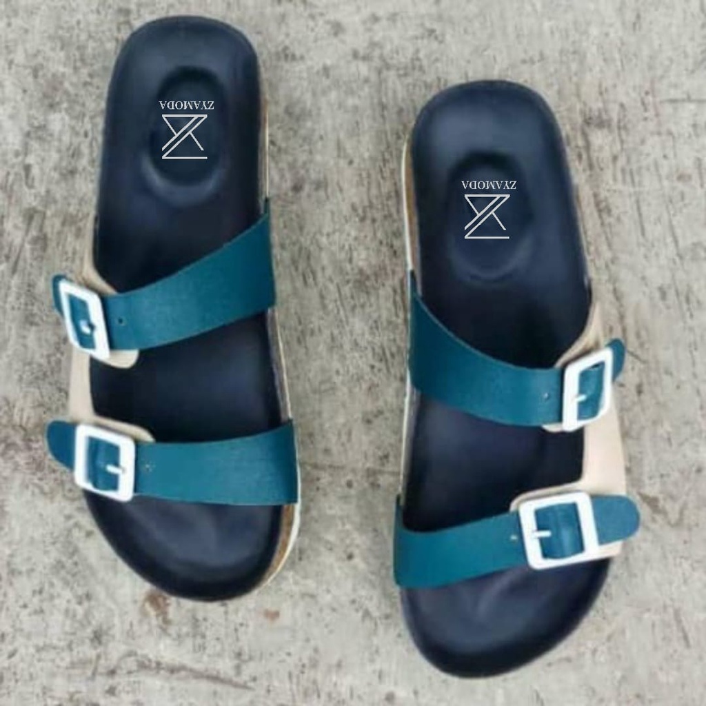ZYAMODA sandal selop slip on wanita couple anak dan dewasa sendal bermerek briken myfeet murah berku