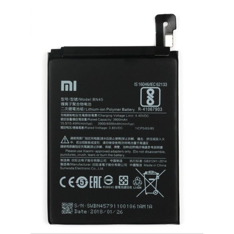 Battery Batre Baterai Xiaomi Redmi Note 5 Pro BN45 BN 45 BN-45