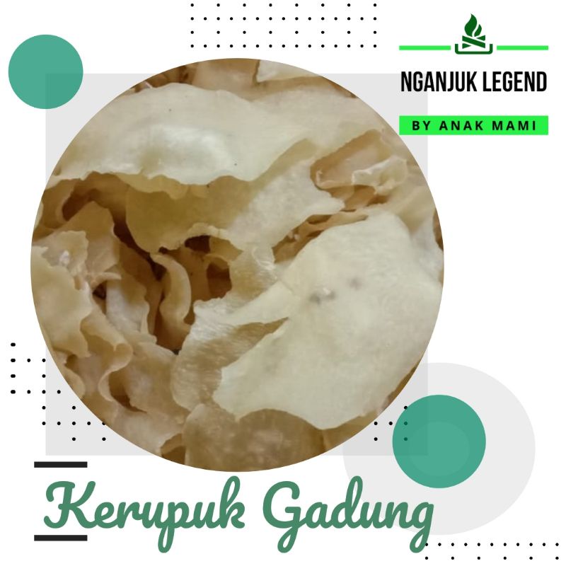 Kerupuk Krupuk Krecek Kerecek Opak Gadung Asli Mentah 1 kg