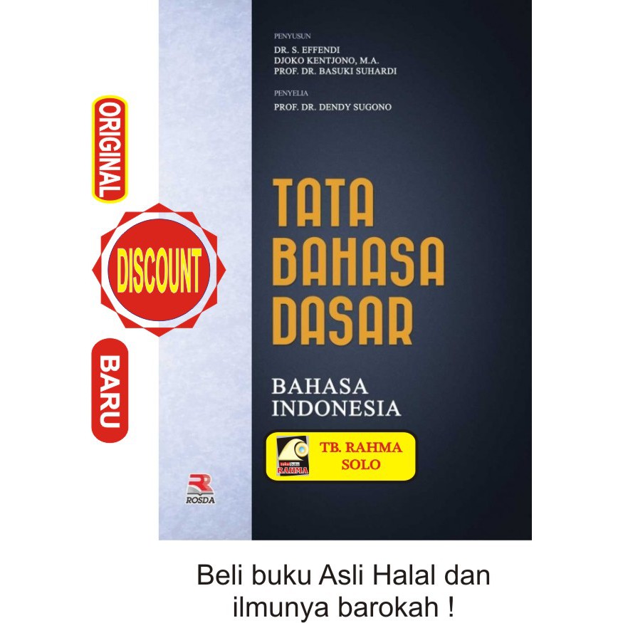 

Tata Bahasa Dasar Bahasa Indonesia S. Effendi Djoko Kentjono Rosda Remaja Rosdakarya Buku Original