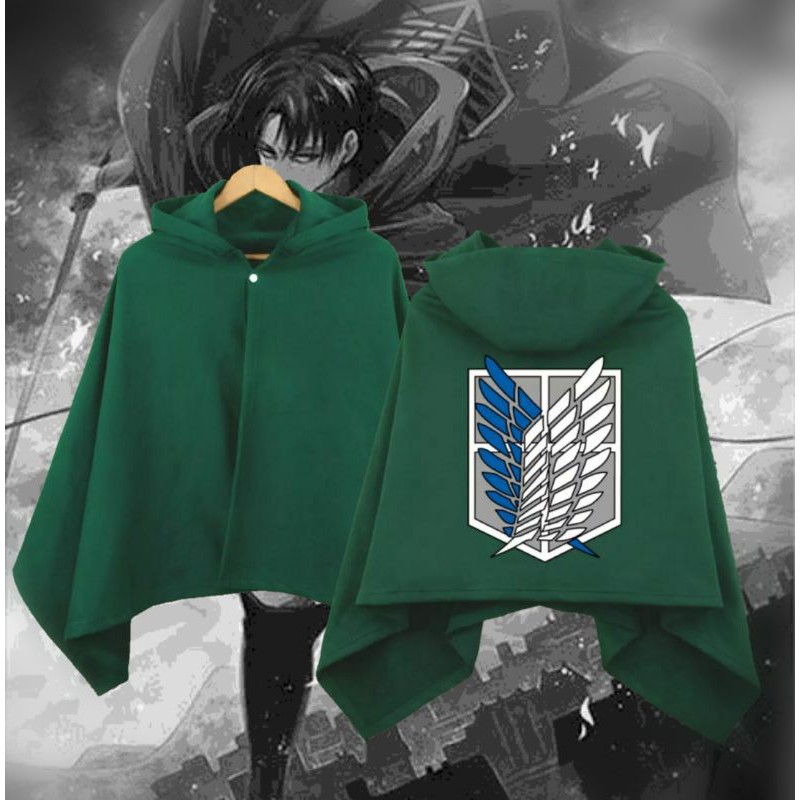 jubah attack on titan SNK hijau