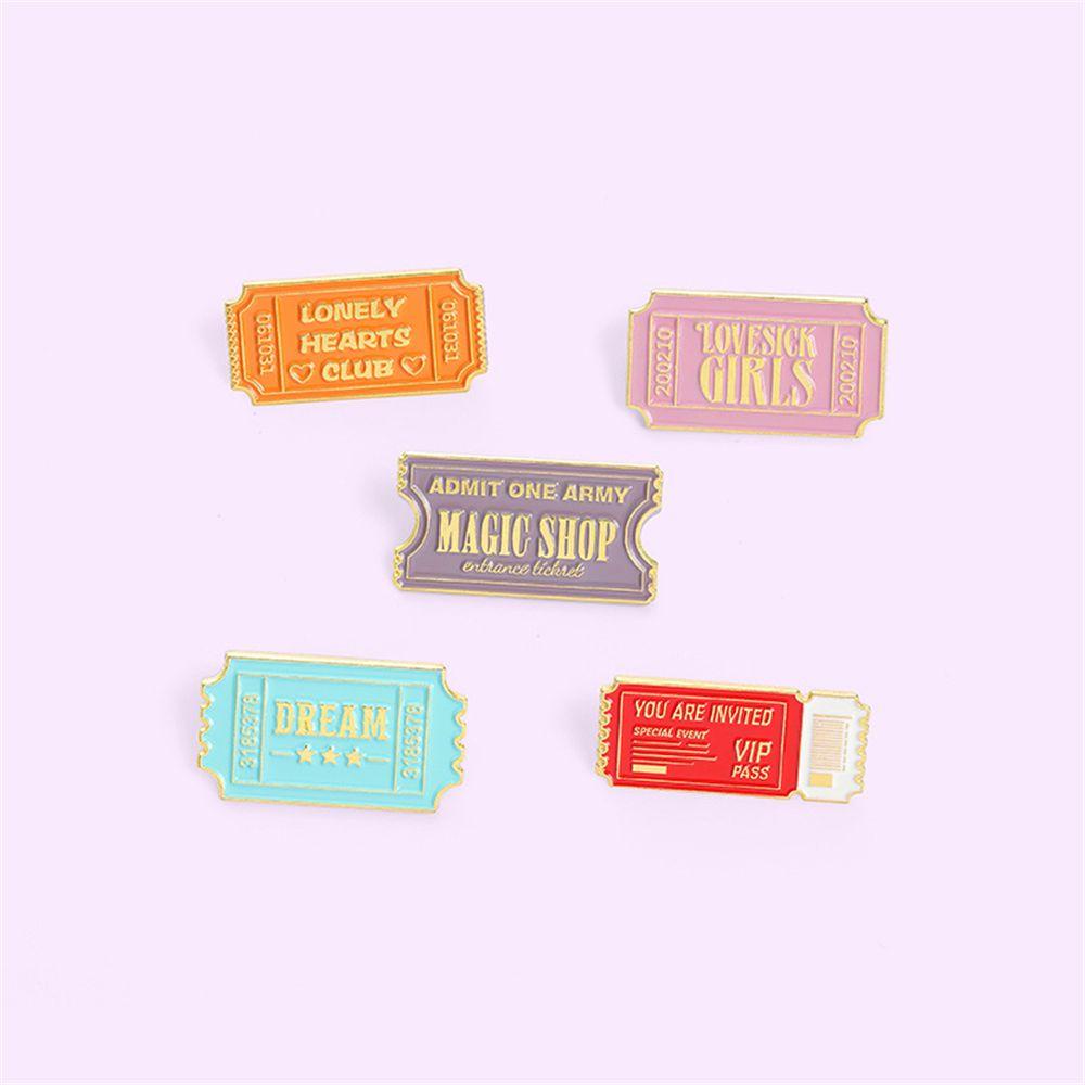 Preva Enamel Pins Jewelry Lonely Hearts Club Anda Diundang Cetak Huruf