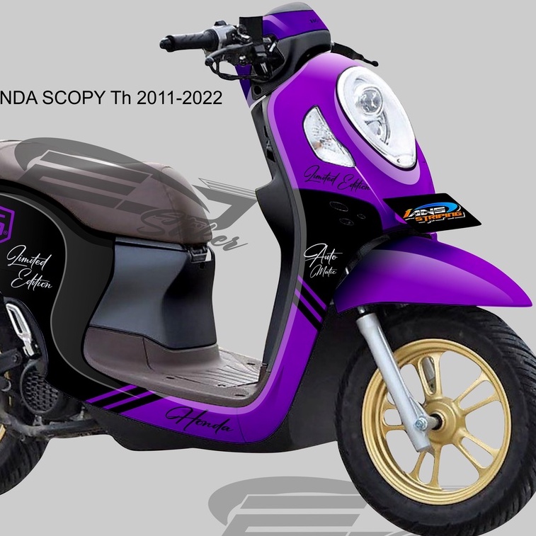 STIKER DECAL HONDA SCOOPY FULL BODY TERBARU / STICKER VARIASI SCOOPY HONDA 2022 2021 / STICKER SCOOPY