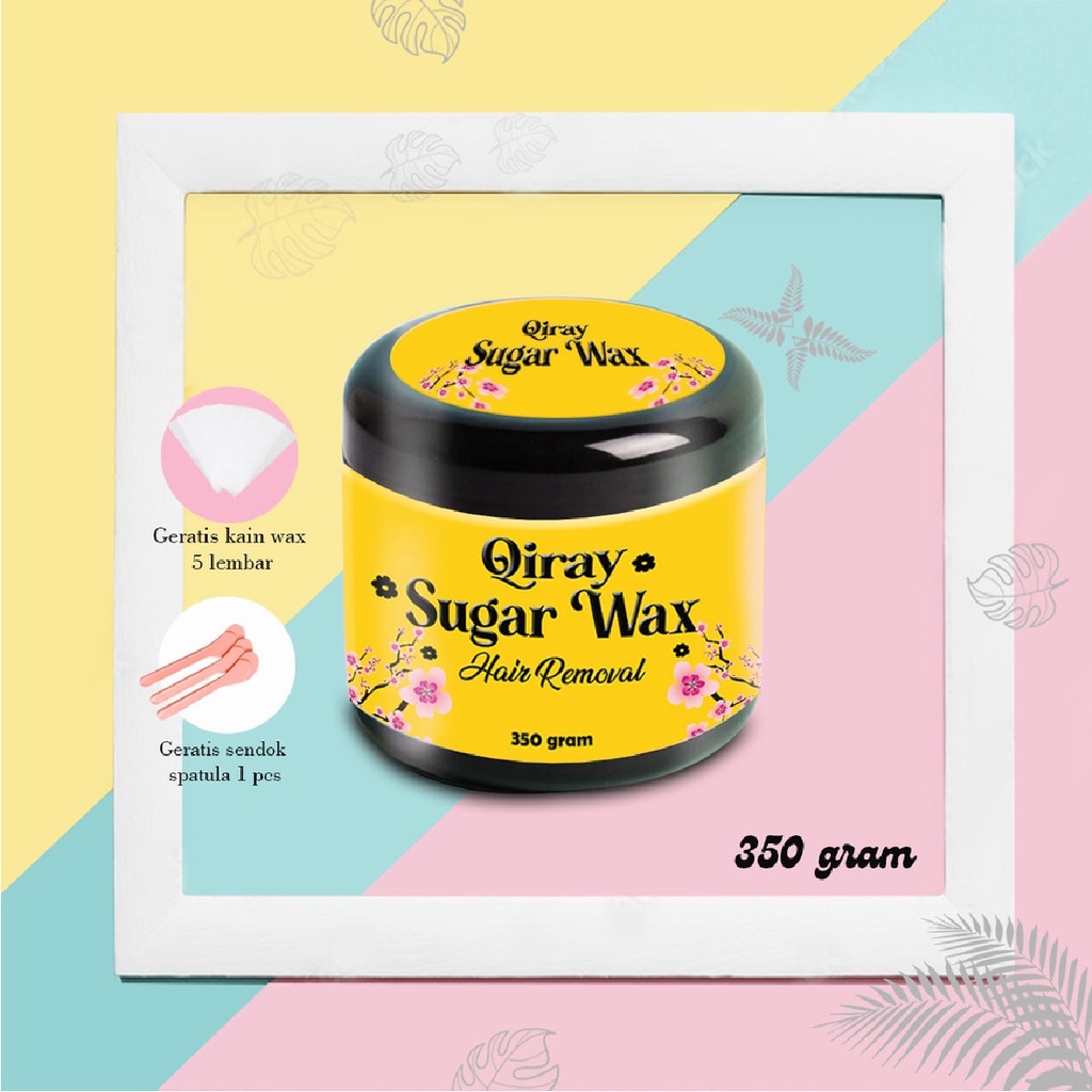 [ FREE AFTER  WAXING ] QIRAY Sugar Wax Waxing Kit Penghilang Bulu Rambut Bulu Ketiak Bulu Kaki Tangan Permanen