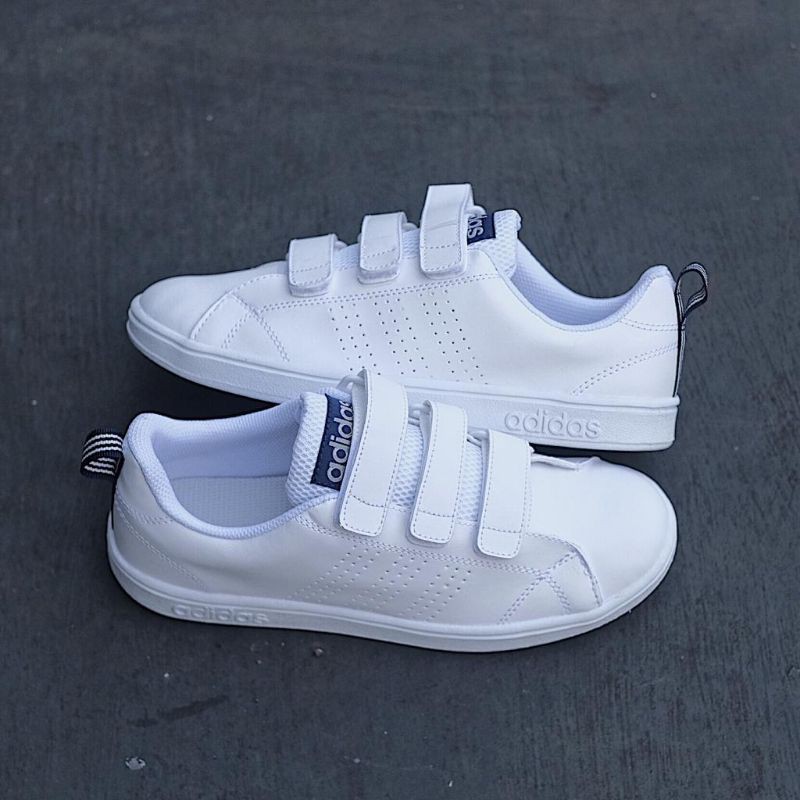 ADIDAS NEO ADVANTAGE VELCRO WHITE NAVY