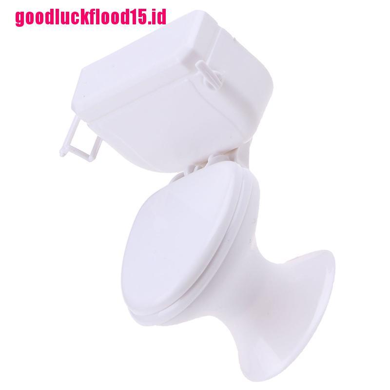 {LUCKID}Dollhouse Furniture Vintage Bathroom Toilet Miniature Toys Dolls Accessories