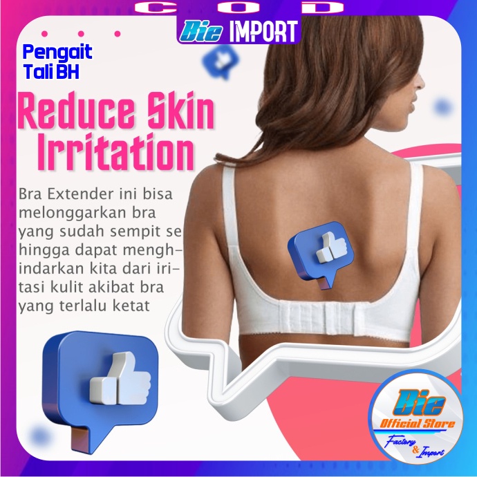 Pengait Bra Extension / Tali BH 2 &amp; 3 Baris Impor Best Seller