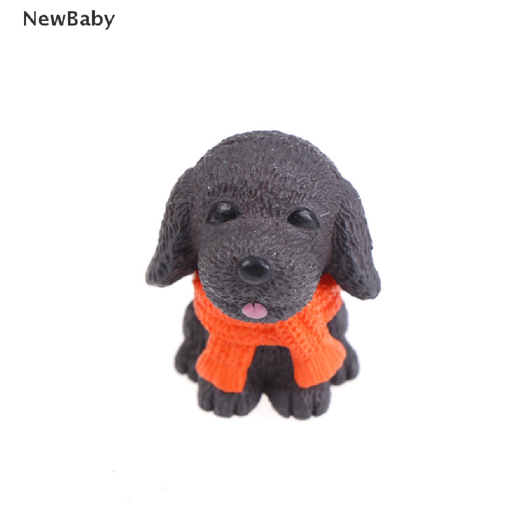 Newbaby 4pcs Miniatur Anjing Bahan Resin Untuk Dekorasi Taman Minifairy Gardenrumah Boneka