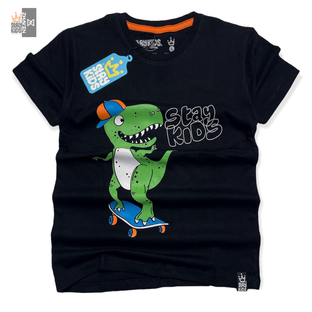 KAOS ANAK USIA 1-12 TAHUN / KAOS DISTRO ANAK MOTIF DINO / KAOS ANAK LAKI-LAKI