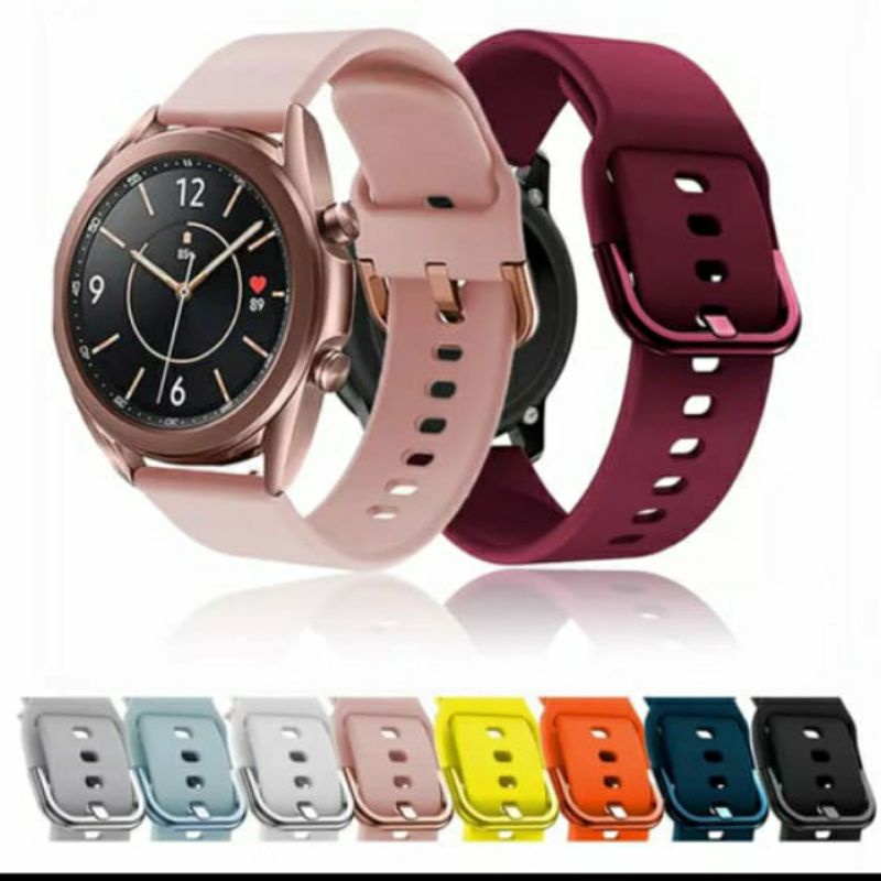 Jual Samsung Galaxy Watch Active 2 3 4 Strap Silikon Tali Jam mm Watch3 Watch4 Gear 42mm 40mm 44mm Shopee Indonesia