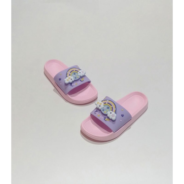 BUBBLE GUMMERS Sandal Anak Perempuan VENUS Original Model Selop PURPLE-3719055