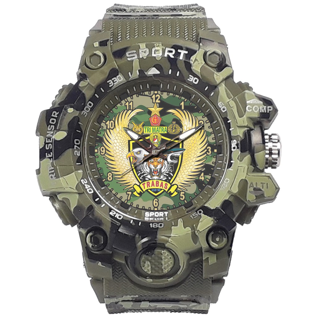 {Istimewa} Jam Tangan TRI MATRA TNI - AD, TNI - AU, TNI - AL . Water Resistant