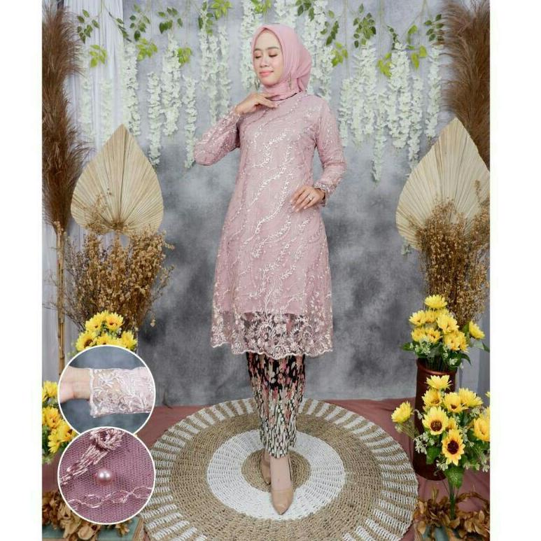 ☊ kebaya tunik bordir/ kebaya modern/ tunik kebaya ❂
