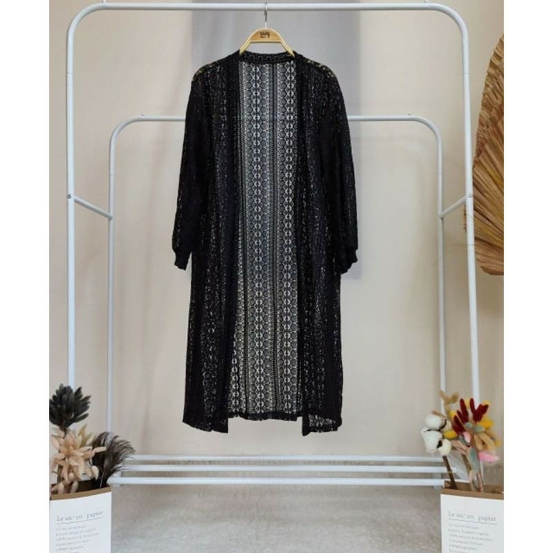 Pakaian Wanita Muslimah Outer Cardigan Lengan Panjang / Outer Kardigan Baju wanita cantik-5