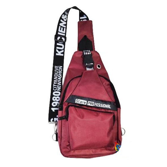 [LOKAL] DOMMO - D1428 WAISTBAG STAYPRO - Tas selempang Pria / Wanita