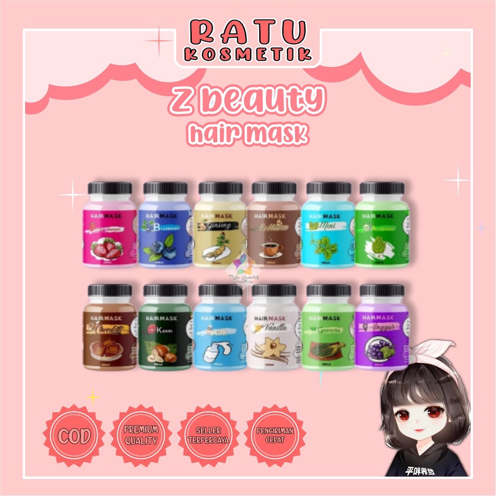 ❤ RATU ❤ Z Beauty Care Hair Mask 200ml | ZBeauty Care Masker Rambut Ala Salon (✔️BPOM)