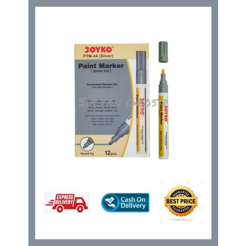 

PAINT MARKER JOYKO PTM 43 GOLD/PAINT MARKER JOYKO PTM 37 WHITE/ SPIDOL CAT PUTIH / SPIDOL CAT EMAS