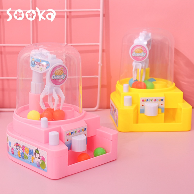 SOOKA Mini Claw Candy Crane Ball Mesin Capit Bola  Mainan Edukasi Mesin Capit Mini Untuk Anak Laki-Laki / Perempuan SK-GDA1081