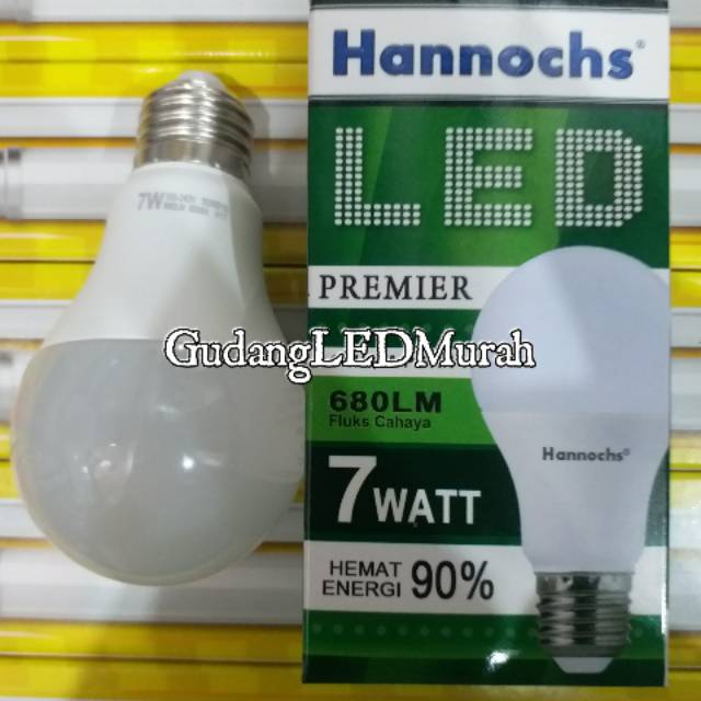 Lampu led hannochs 7 watt 7watt 7w 7 w lampu led hannochs premier