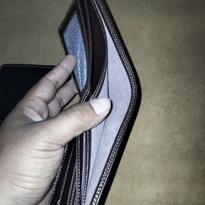 Dompet Pria Full Kulit Sapi Asli LK 6 Slot Tempat Kartu Tanpa Embos  ( Bahan Luar Dalam Pakai Kulit Sapi)