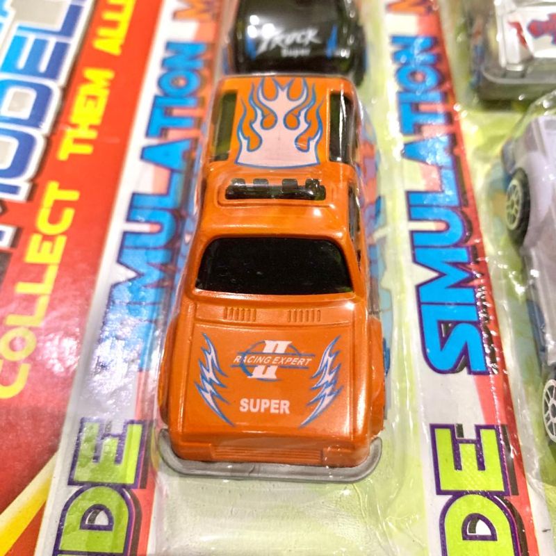 mobil set 4pcs / mobil mobilan miniatur simulator / mobil simulation / hotwheel kw - mainan anak murah