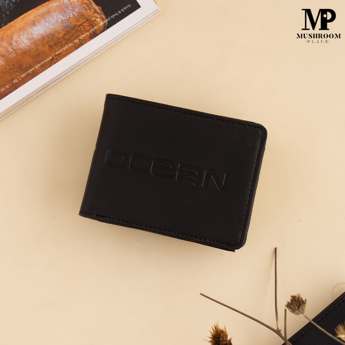 Dompet Lipat Polos Pria Planet Ocean Hitam Original - PO03