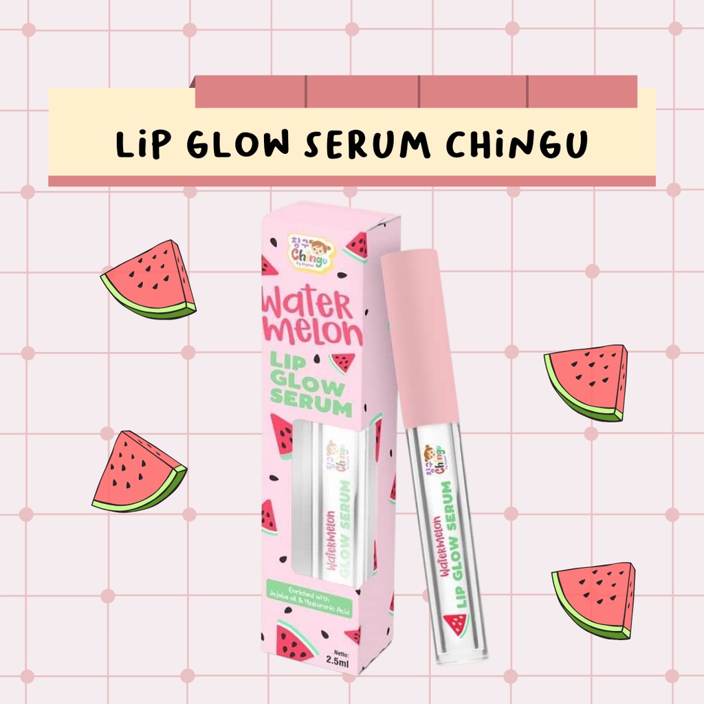 CHINGU BY KIYOWO WATERMELON LIP SERUM - LIP SERUM KIYOWO / PELEMBAB DAN PENCERAH BIBIR