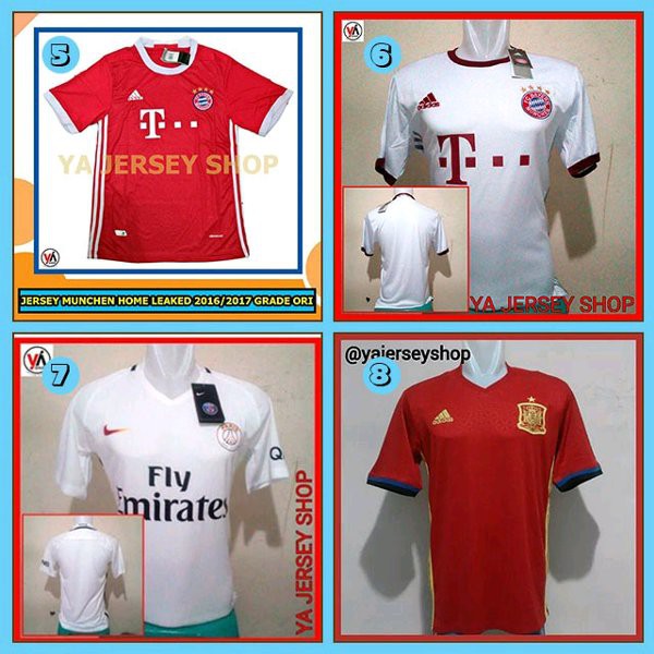 Obral Jersey 100 Ribu 3 Pcs Season 2016-2017 Grade Ori