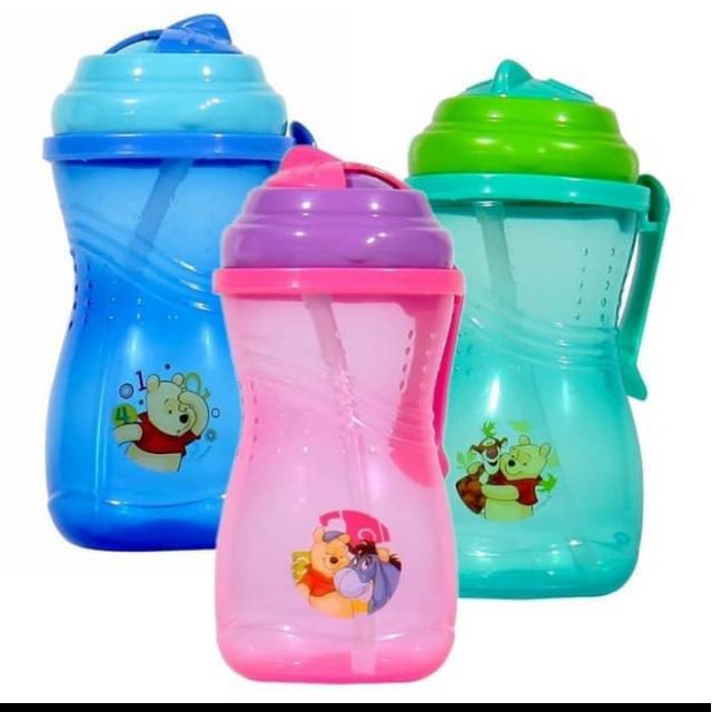 Botol minum anak Winnie the Pooh Disney with handle WTP07057