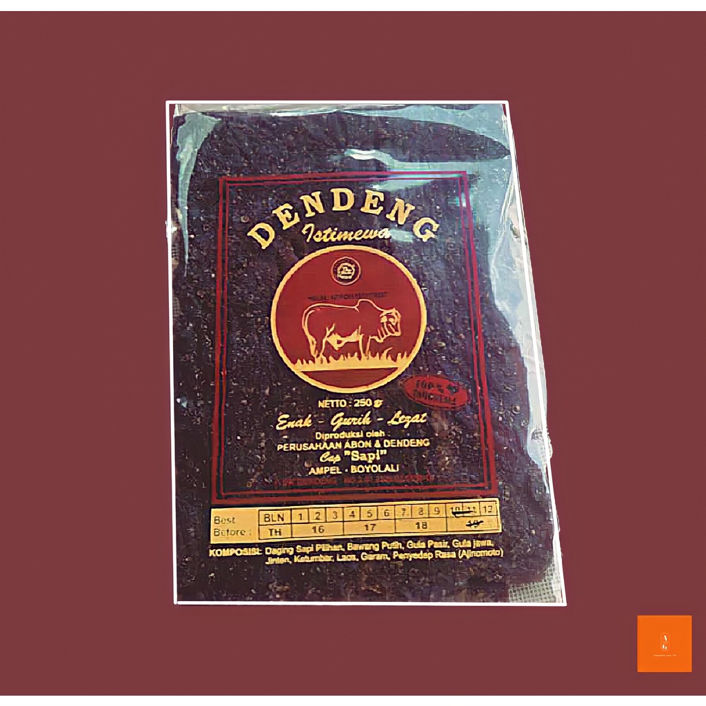

Dendeng sapi kering cap sapi 250 gram (untuk olahan/belum siap makan)