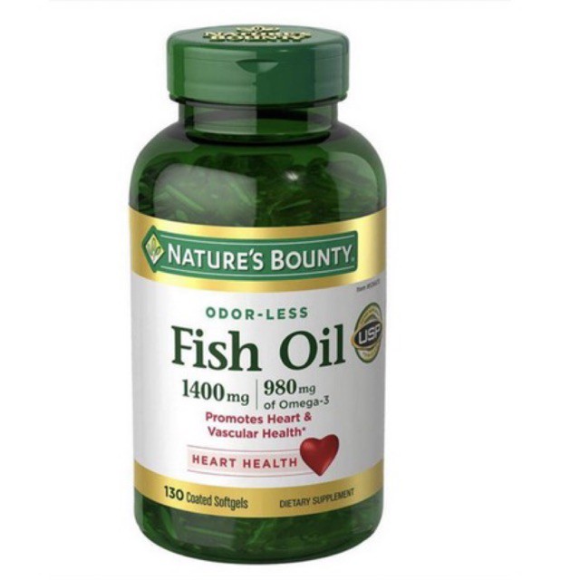 Nature’s Bounty Fish Oil 1400mg isi 130 Softgels [READY]