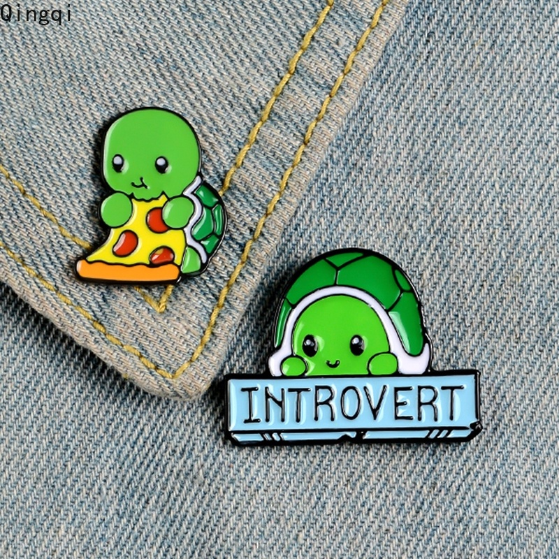 Bros Pin Enamel Bentuk Kura-Kura Pizza Untuk Hadiah