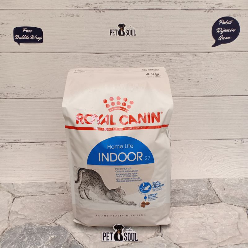 Royal Canin Indoor 27 4kg Makanan kucing dalam rumah