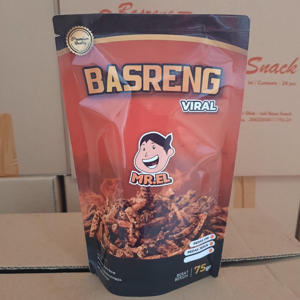 

Basreng Viral MR.EL Rasa Pedas Daun Jeruk Kemasan 75gram