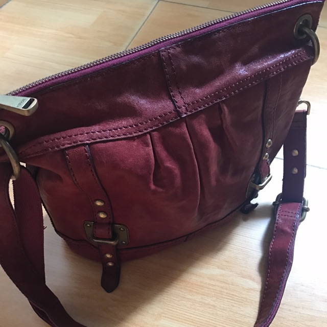 Preloved Original Fossil Bag - Red