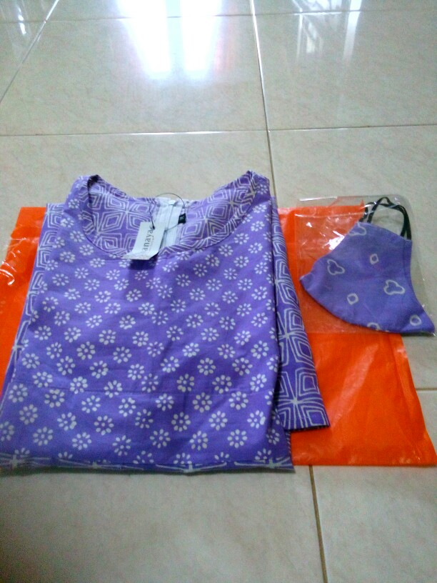 Shanaya Batik Tunik Mauza Cap Garutan Batik Kerja Formal Cantik Elegan