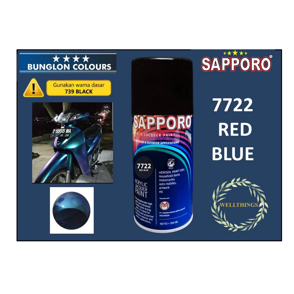 Sapporo Bunglon 7722 Red Blue / Pilok / Pylox / Pilox 300 ml