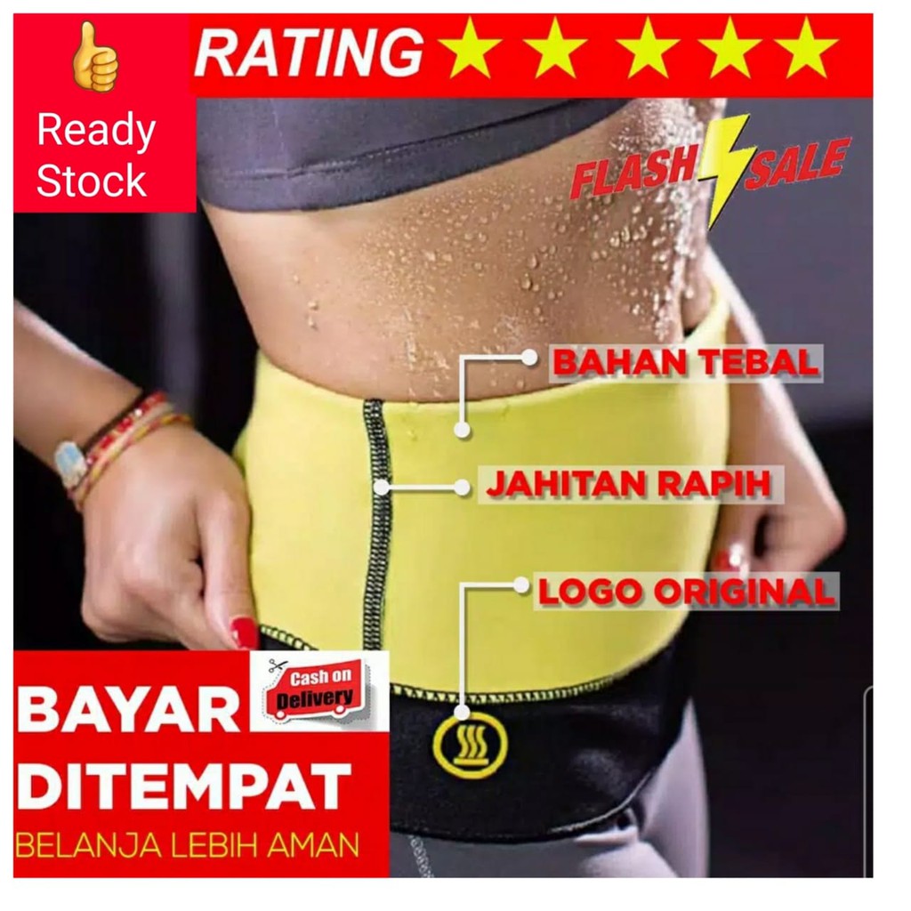 KORSET HOT SHAPER SLIM WAIST PERAMPING PELANGSING PERUT PINGGUL PINGGANG ORIGINAL HOT SHAPE