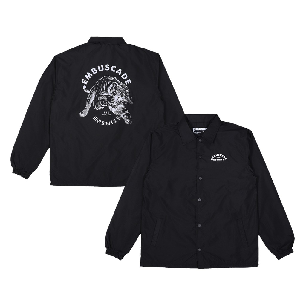

Morwick Coach Jaket Embuscade WindBreaker Hitam