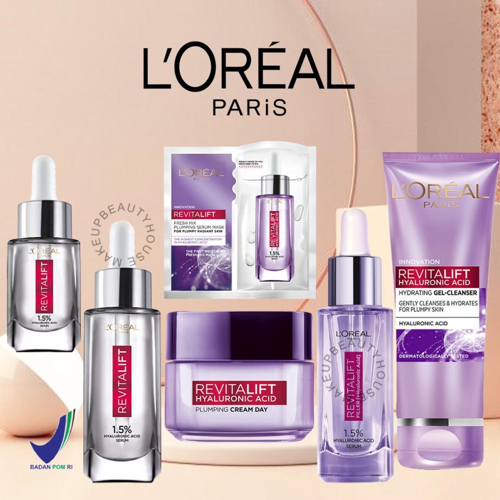 LOREAL PARIS Revitalift Hyaluronic Acid - Serum | Cleanser | Cream