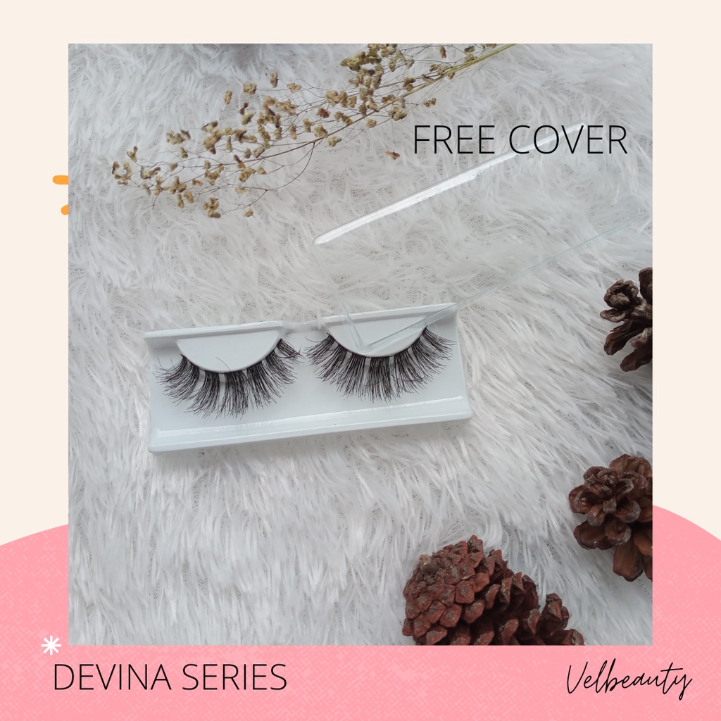 [BISA COD] BULUMATA 3 DIMENSI SERIES DEVINA TYPE LEMBUT 3D EYELASH